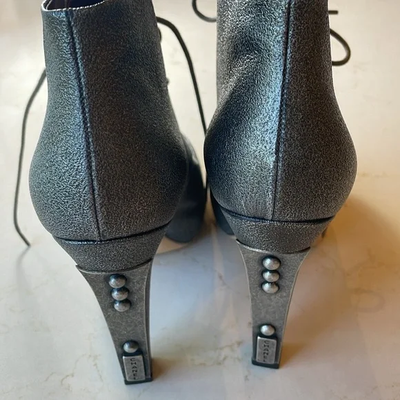 Chanel Silver Gray Boots - Picture 3 of 14